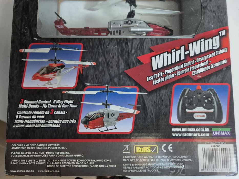 Elicoptero com comando novo