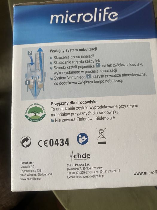 Inhalator nowy, nieużywany