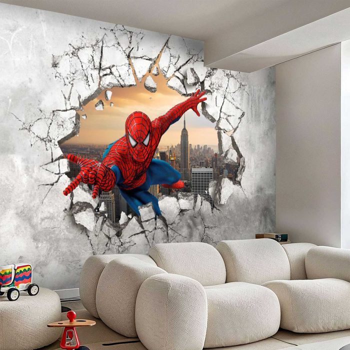 ШПАЛЕРИ дитячі для хлопця. Майнкрафт, Супергерої, Спайдермен, Маквін.