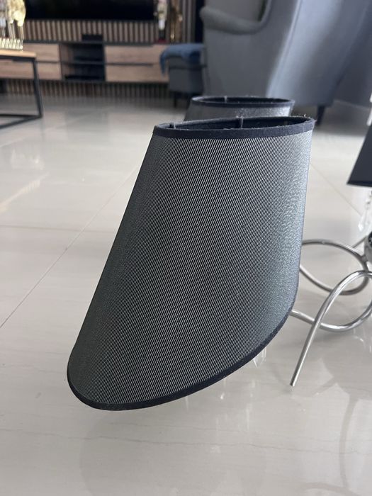 Lampa wiszaca czarno srebrna 5 ramienna