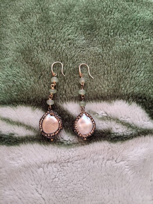 Кульчики з камінців