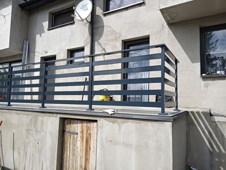 Balustrada balustrady  aluminiowe malowane proszkowo