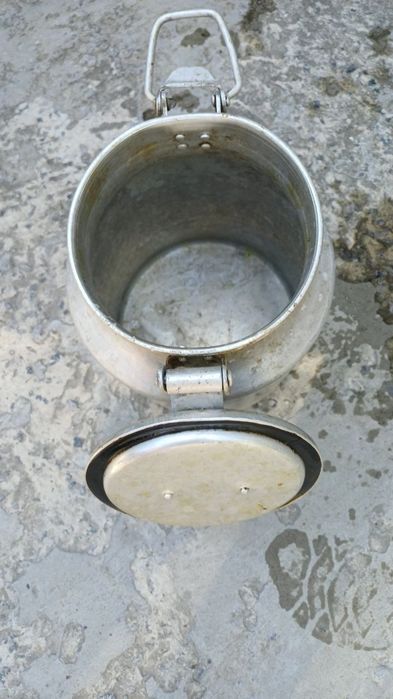 Алюмінієвий бідон 10 л з затискачем (для меду, молока, води)