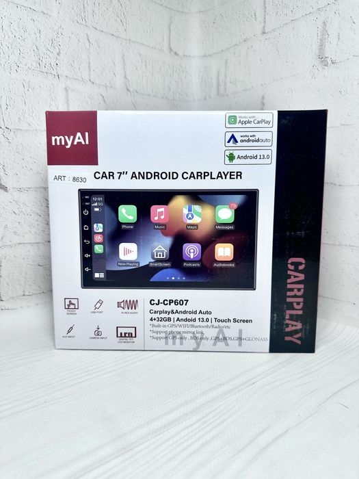Магнитола 2DIN Android 4G/32G CarPlay Bluetooth Wi-Fi GPS