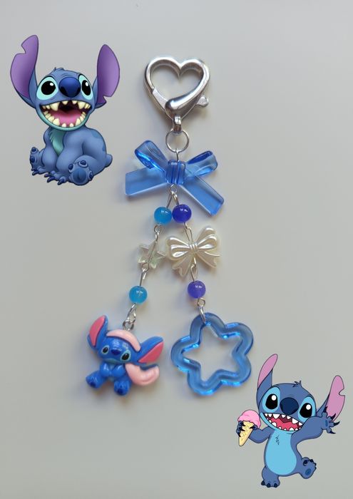 Handmade breloczek Stitch Keychain