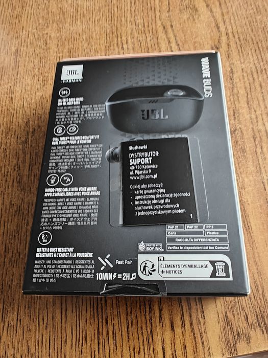 Słuchawki JBL Wave Buds Nowe