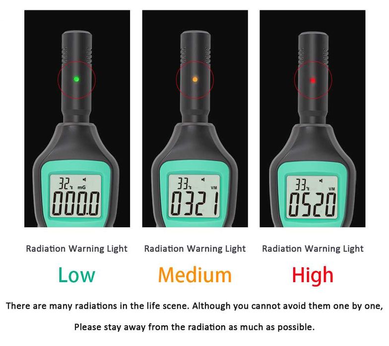 Detector De Radiação Eletromagnética, Tester De Ondas De Alta Precisão
