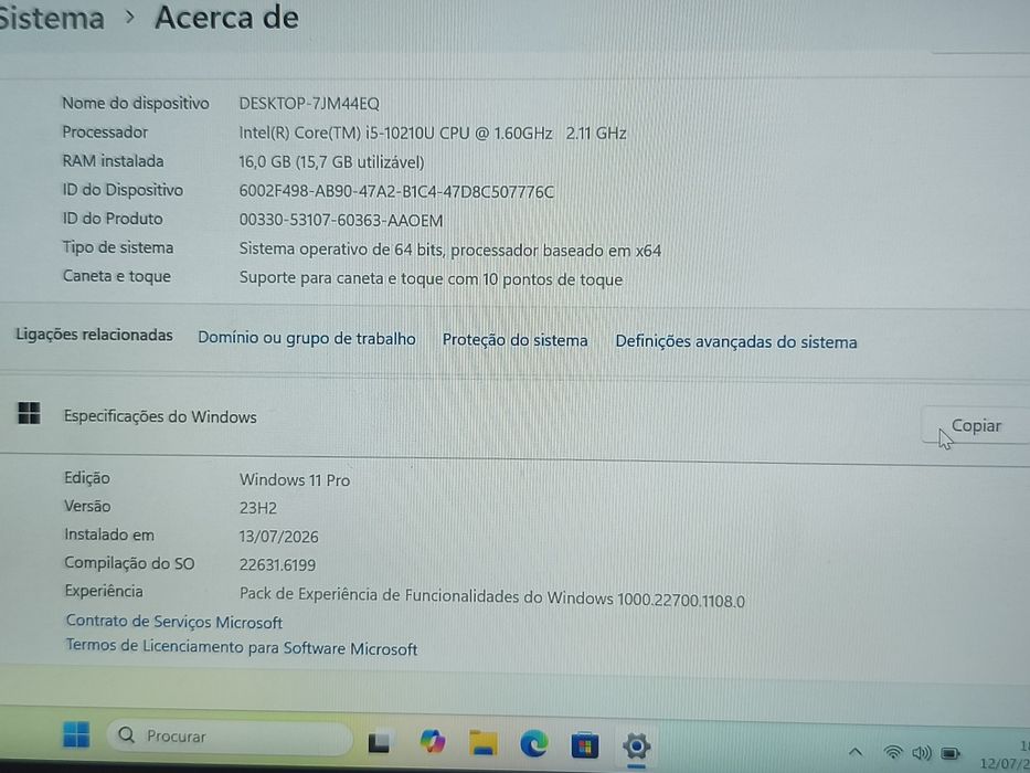 Notebook Lenovo thinkpad