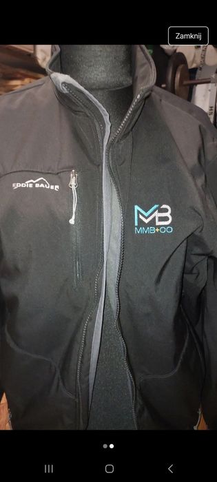 Eddie Bauer kurtka męska trekkingowa bluza czarna xl
