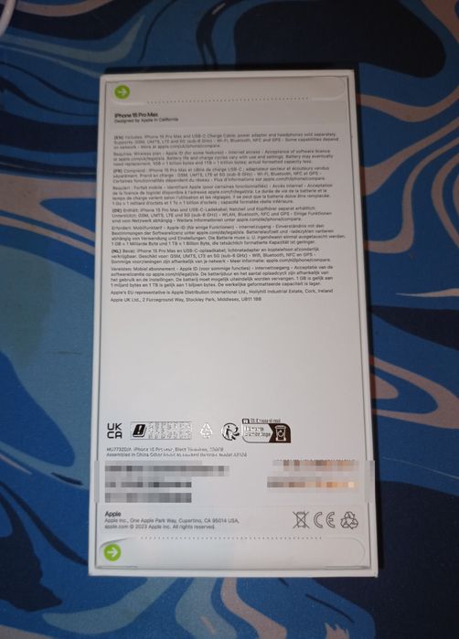 iPhone 15 Pro Max 256Gb Black Titanium Selado Novo MEGA PREÇO