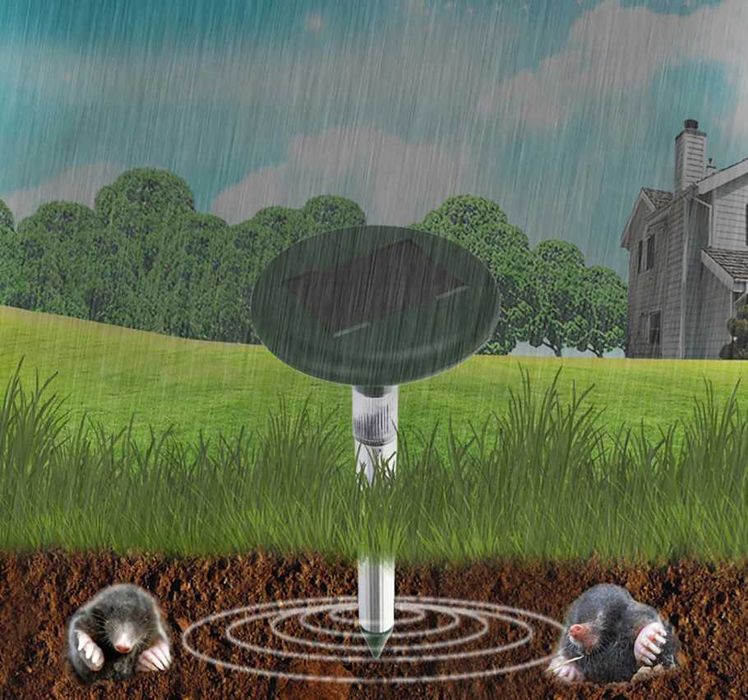 Solarny odstraszacz KRETÓW I GRYZONI - GRUNTOWY