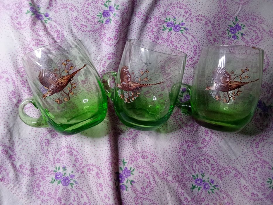 Шедевр и дешево.Фужери. Богемия ГДР.Свадебние 0.5 л;0.4л;0.3л;0.2л.Хру