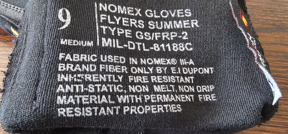 rękawice pilota nomex