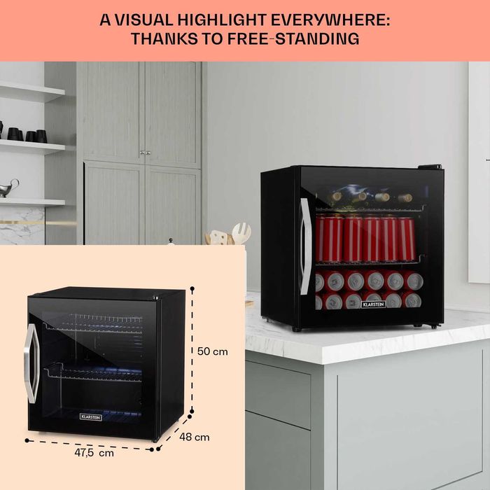 Холодильник мини бар для напитков вина пива Klarstein Beersafe L Onyx