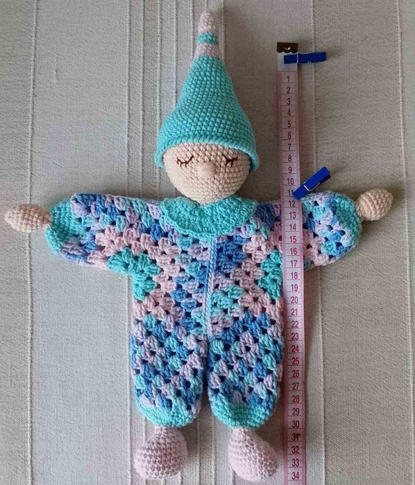 В'язані гачком іграшки. Комфортери - сплюшки. Піжамниця - котик.