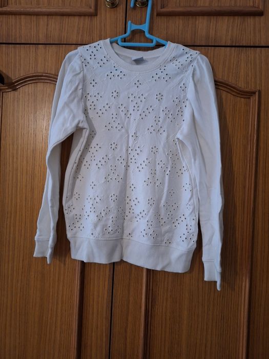 Camisola Branca ZARA T: 10 anos