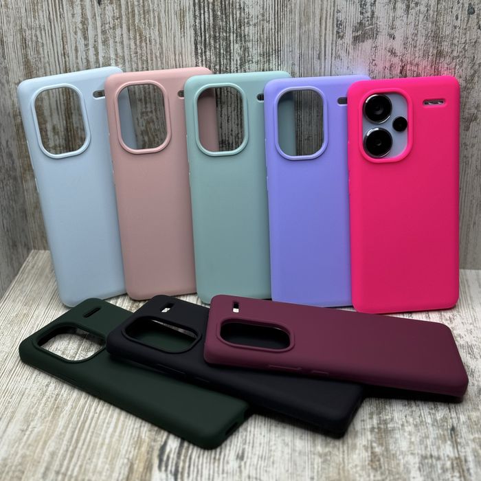 Чехол софттач Silicone Case на Xiaomi Redmi Note 13 Pro Plus 5G. Чохол