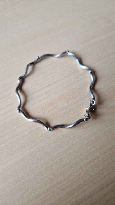 Damska srebrną bransoletkę długość 18 cm
