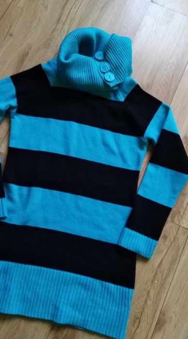 Sweter długi golf nowy