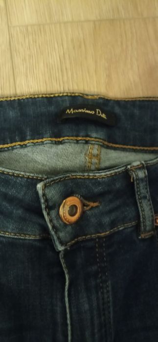 Jeansy Skinny Massimo Dutti xs z dziurami na kolanach