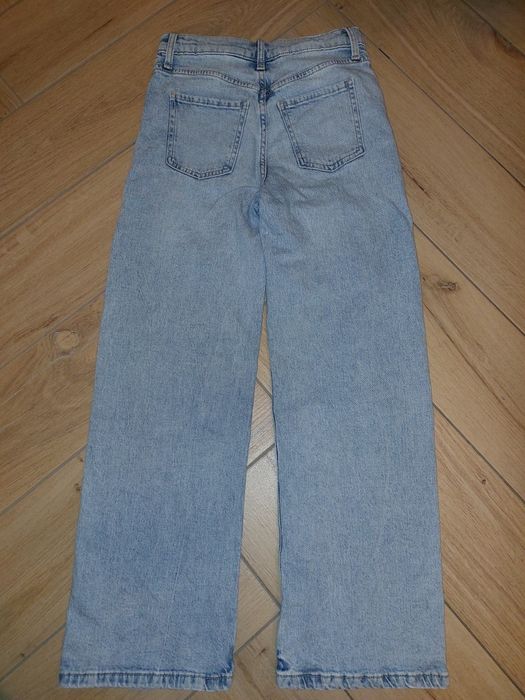 Джинсы wide leg  h&m 9-10 , 134-140 см