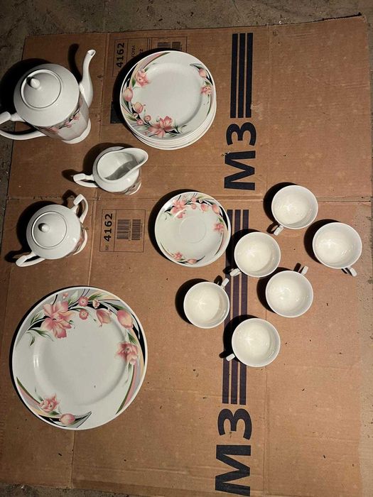 Conjunto de chá em porcelena444325610013347841