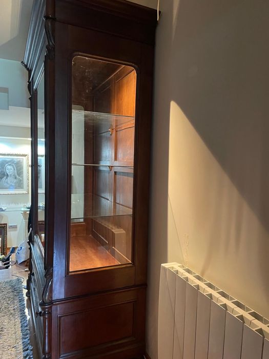 Móvel Louceiro/Biblioteca  Rústico com luz