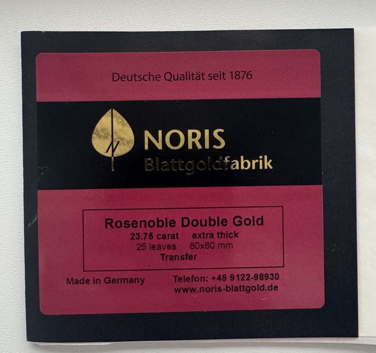 Сусальне золото, трансферне Noris Blattgoldfabrik (Норіс) 25 аркушів