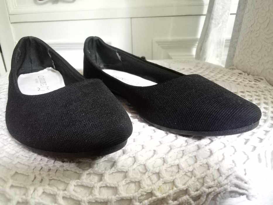 Caroline italy design buty baleriny damskie 36 czarne wiosna jesienne