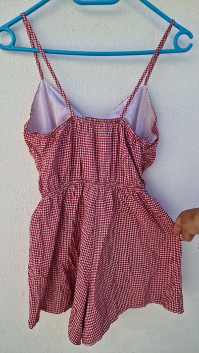 Macacão xadrez vermelho Lefties