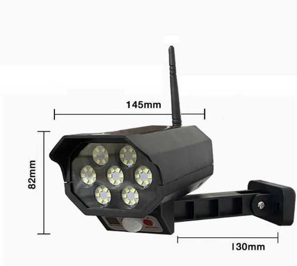 Ліхтар-муляж камери 2в1  Сонячна батарея Пульт Світильник 42 LEDлампи