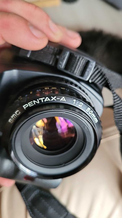 Obiektyw SMC Pentax-A 1:2 50mm bdb stan