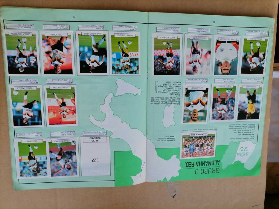 Caderneta Cromos ITÁLIA 90 EuroFLASH Edições Manil c/Cromo de Maradona