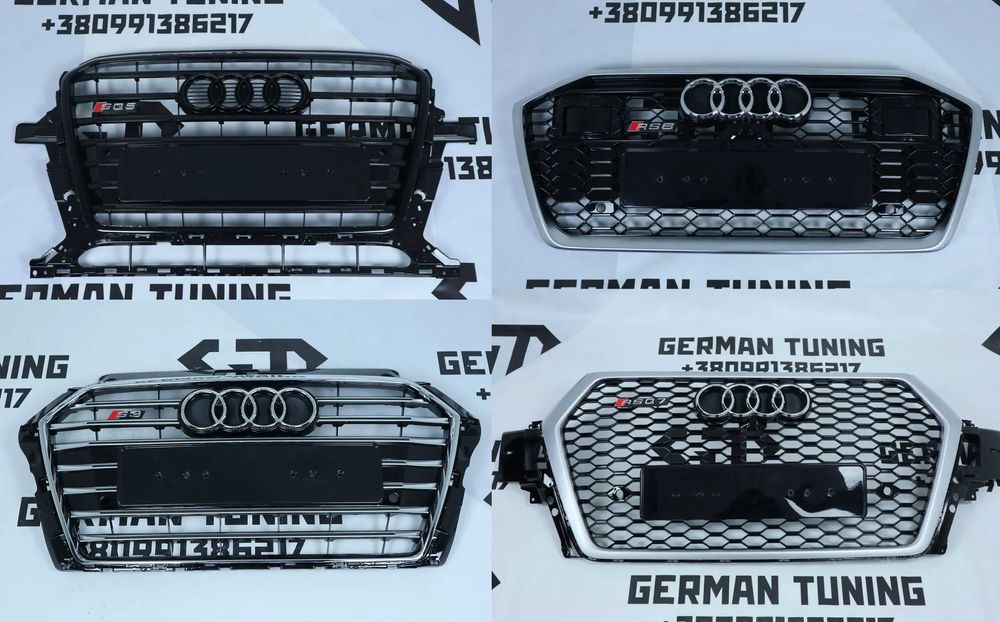 Решітка радіатора гриль ауди ауді audi a1a3a4a5a6a7a8q2q5q3q7s6rs4sq5