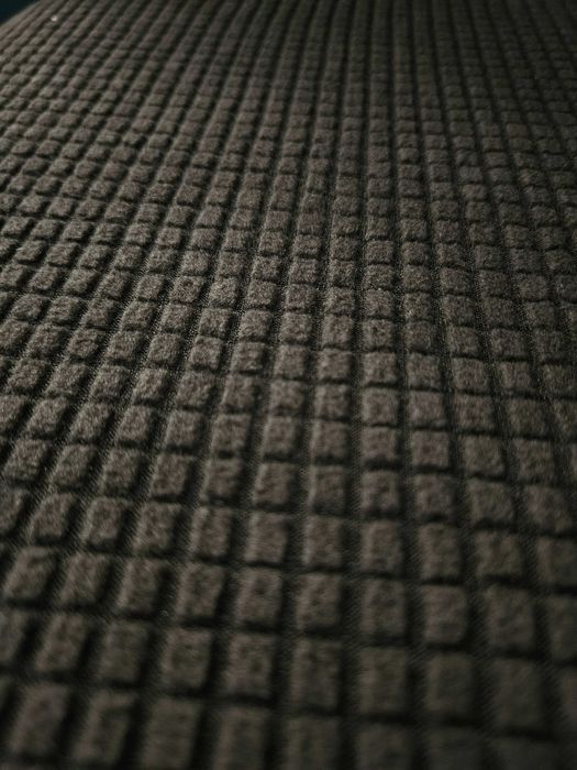 Pokrowce na krzesła komplet czarne żakardowe kratka 4 szt