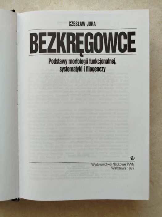 Bezkręgowce podręcznik akademicki