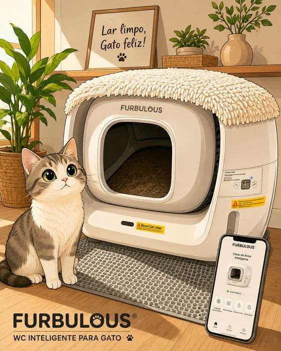 Vendesse Caixa de Areia Automática para Gatos