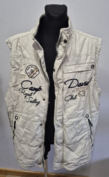 CAMP DAVID roz. 2/3XL męska kamizelka ocieplacz bawełniany