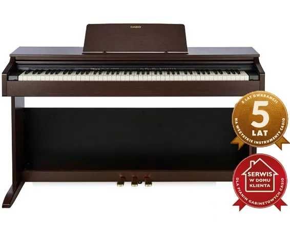 Casio AP270 BN Brązowe Pianino do nauki 5 LAT GWARANCJI