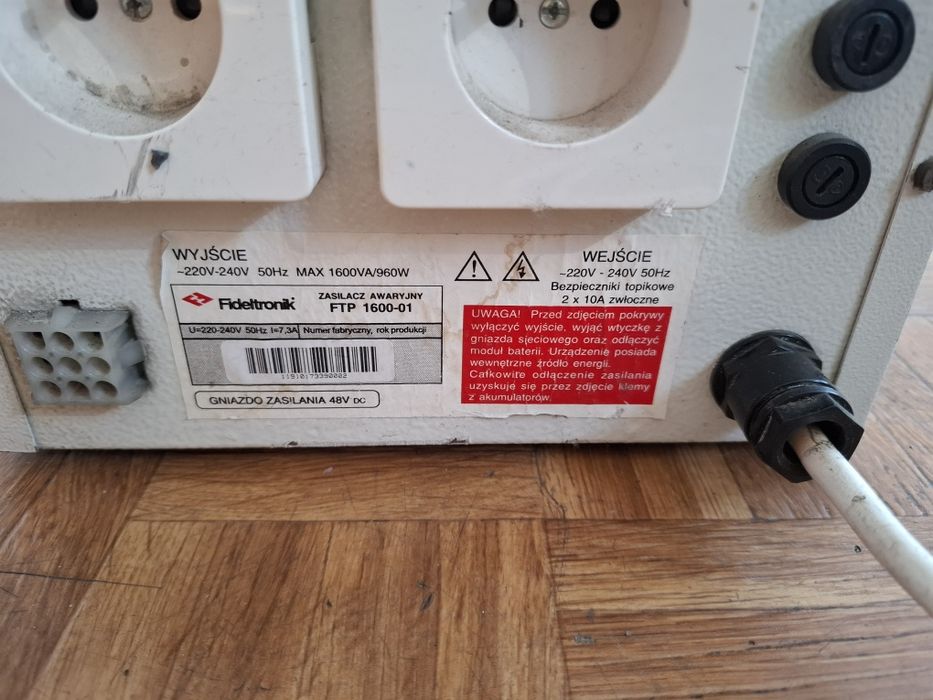 UPS Fideltronik Ares 1600 zasilacz awaryjny