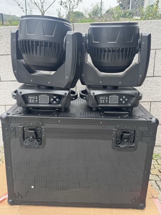 MOVING HEAD WASH 2 pçs  + Case 19x15w rgbw led  LER DESCRIÇÃO!