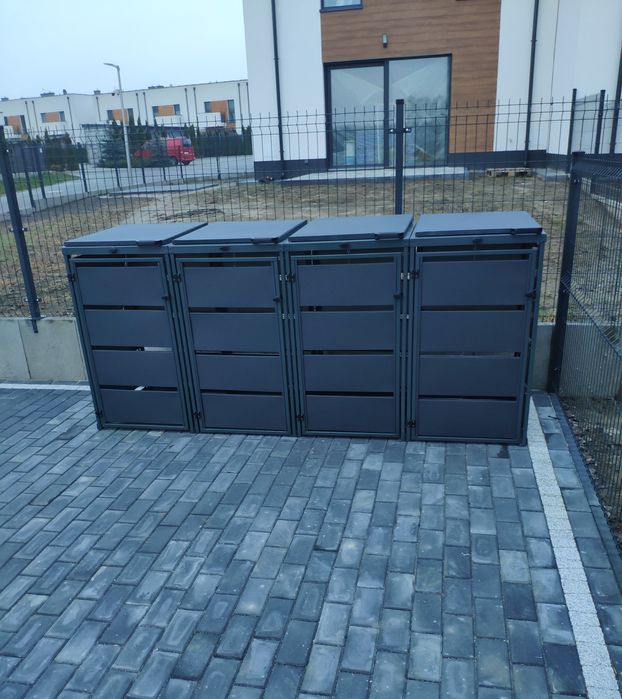 Zabudowa koszy na śmieci, montaż.