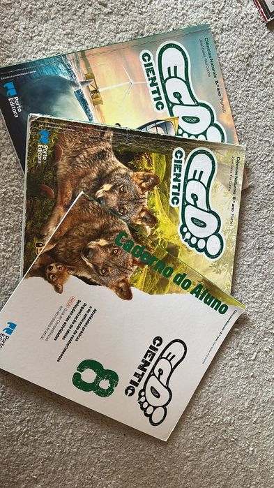 Manuais mais livro de fichas Ciências naturais-8