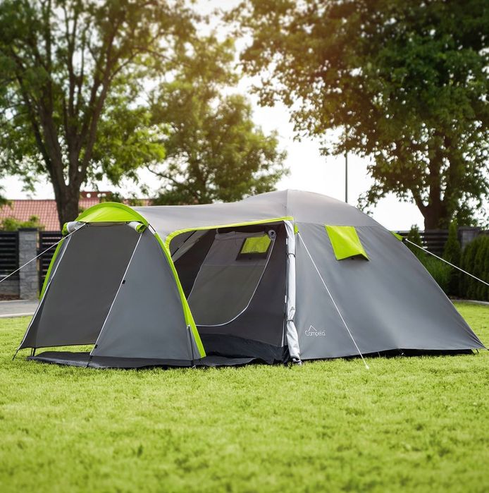 Namiot TURYSTYCZNY 4 os Rodzinny KEMPINGOWY Iglo Wodoodporny 225 cm