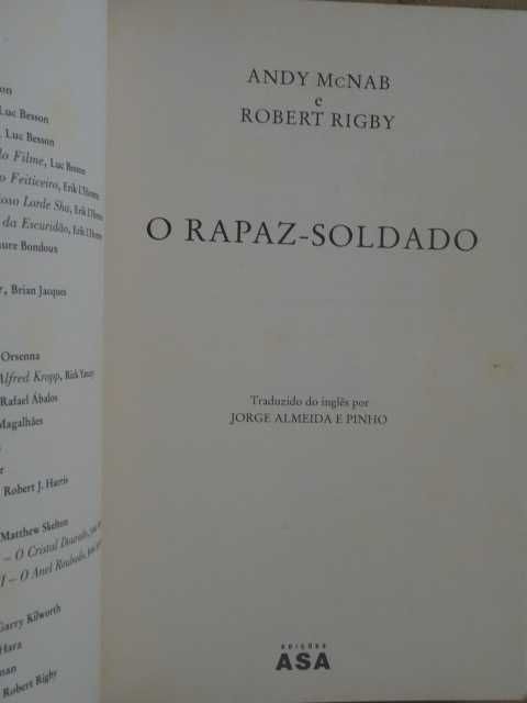 O Rapaz Soldado de Andy McNab - 1ª Edição