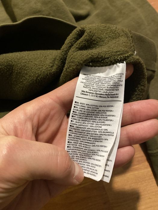 (L) NIKE Хаки худи кофта толстовка зеленая худі hoodie