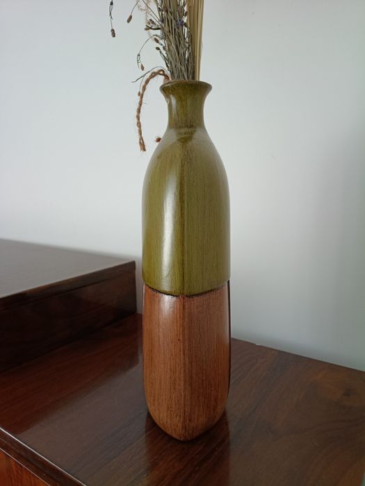 Wazon porcelana imitacja drewna