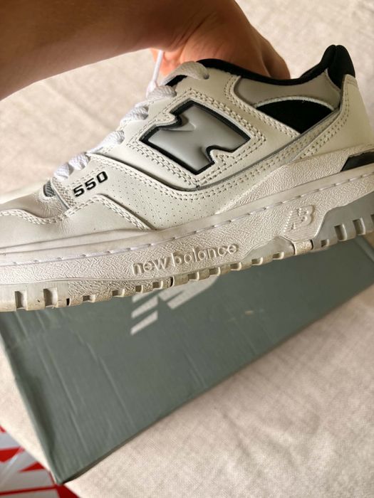 New Balance 550 BB550NCL – białe z czarnymi wstawkami | rozmiar 40 EUR (7 USA)
