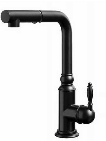 Bateria BERG Retro WW 830157B Czarny / kran / wylewka kuchenna