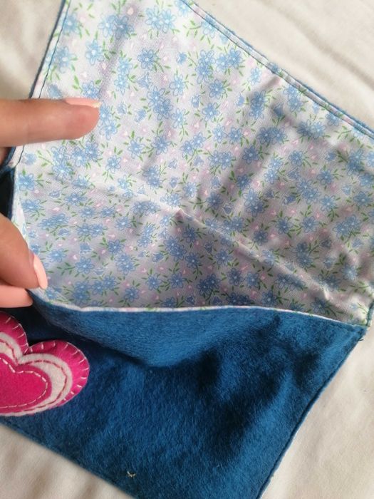 Envelope de tecido forrado